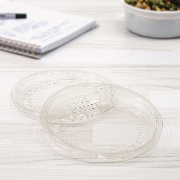 Dart Conex Deli Container Lid, Standard, Plastic, Clear, PK500n - NL8RT-7000