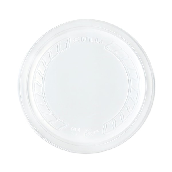 Dart Conex Deli Container Lid, Standard, Plastic, Clear, PK500n - NL8RT-7000