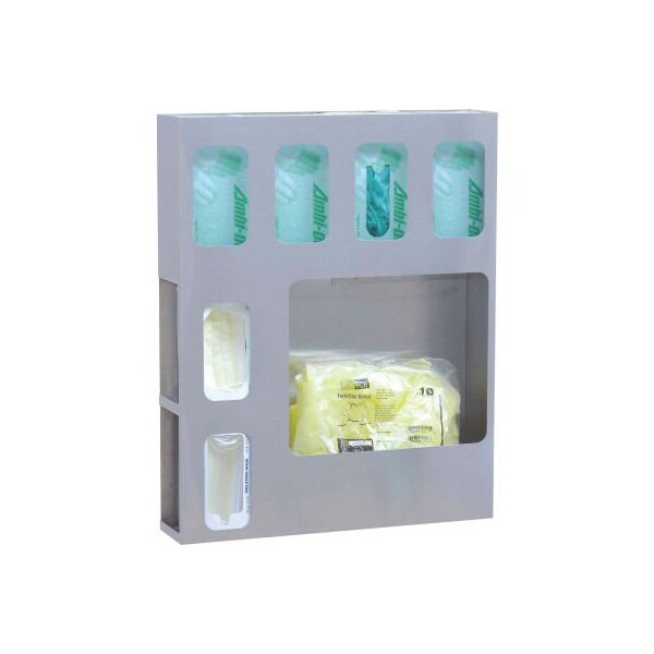 Omnimed Omnimed Stainless Steel Isolation Storage Station, 21"W x 4-1/2"D x 26"H - 307000