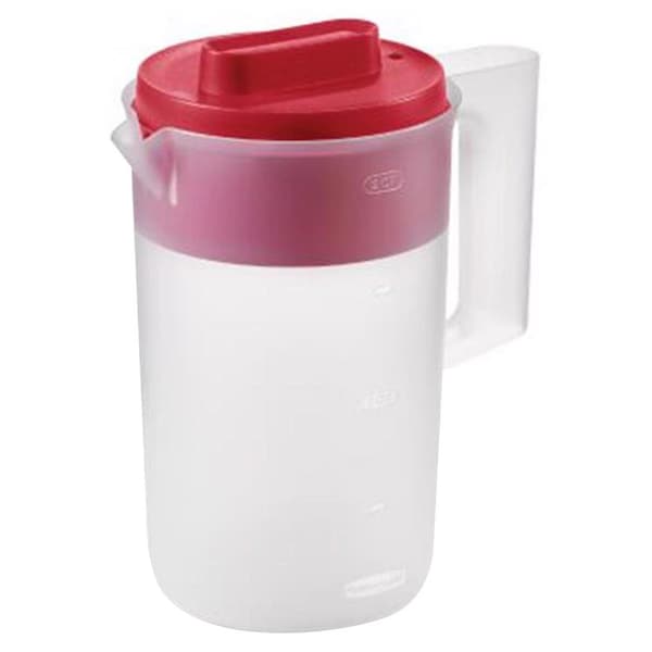 Rubbermaid Rubbermaid 2 qt Clear/Red Pitcher Plastic - 1777154