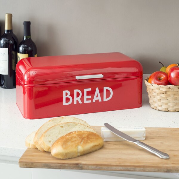 Hds Trading Metal Bread Box with Lid - ZOR96012