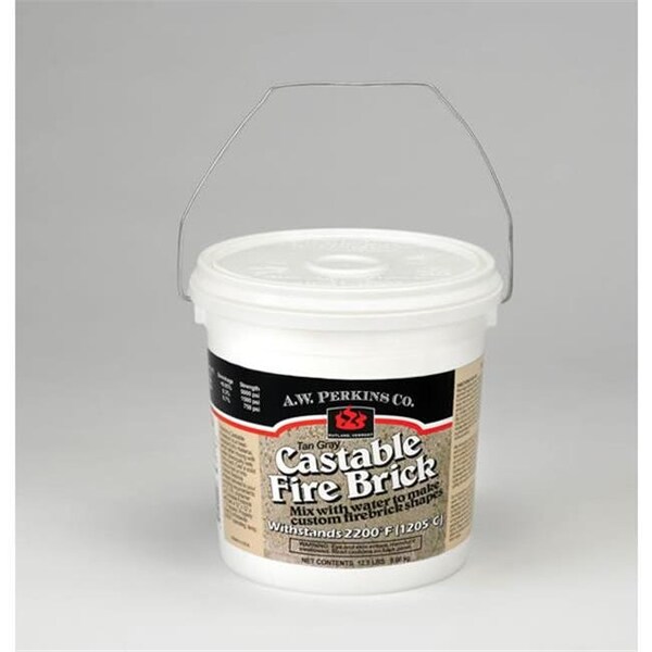 Integra Miltex A.W. Perkins Co 600 Castable Fire Brick  Light Brown - Case Of 2  1-gallon Containers - 81153