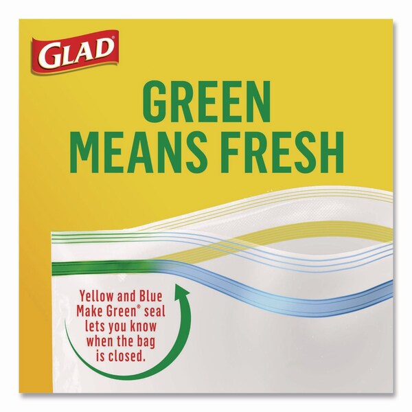 Glad Food Storage Bags, 0.4 qt, 3.25 x 9.31, Clear, 600PK - CLO 60741