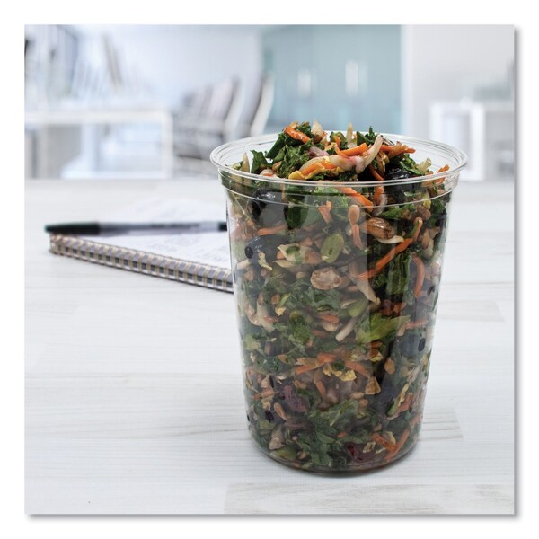 Dart Bare Eco-Forward RPET Deli Containers, 32 oz, Clear, 500PK - DM32R-0090