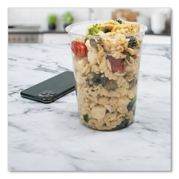 Dart Bare Eco-Forward RPET Deli Containers, 32 oz, Clear, 500PK - DM32R-0090