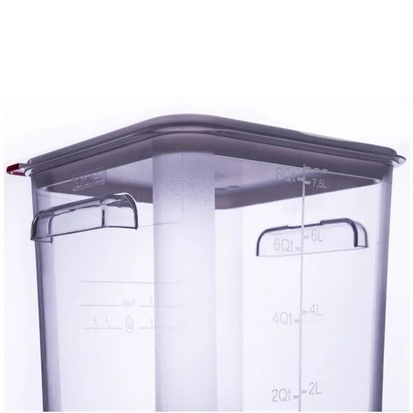 Araven Polycarbonate Airtight Square Container 2.1QT, 6PK - 31851