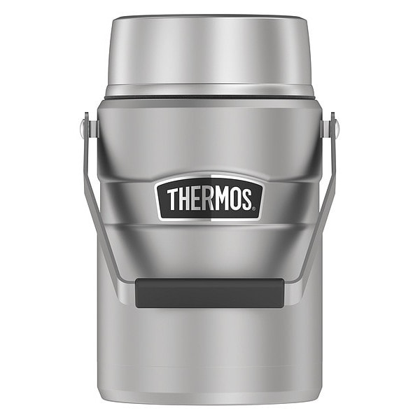 Thermos Stainless Steel Food Jar, 2 PP Inner Containers, 47 oz., Matte Steel - SK3030MSTRI4