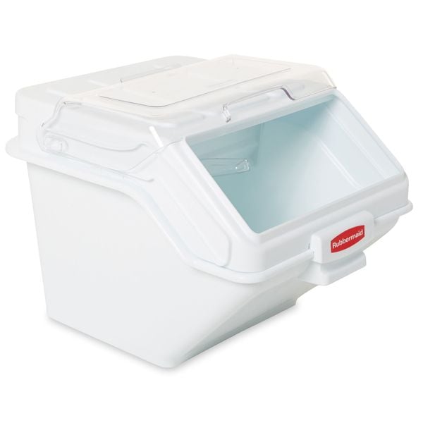 Rubbermaid Commercial Bulk Storage Bin, 42.8qt. w/Scoop and Lid - FG9G5800WHT