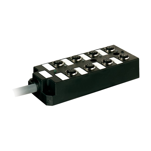 Murr Elektronik PASSIVE-DI0° PLASTIC, 8XM12, 5POL, CABLE PRE-CONEXIONADO, 10.0m PUR-JB 16*0, 34+3*0, 75 - 27854