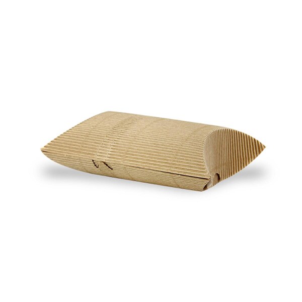 Packnwood 5-9 in. Kraft Cushion Corrugated Hot Sandwich Boxes - 210ETCROQ1