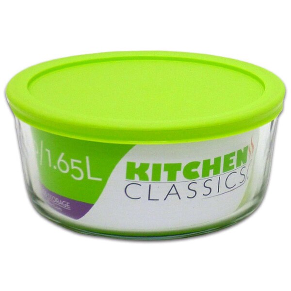 Libra Glass Round Bowl with Lid - 7 Cups - LI570797