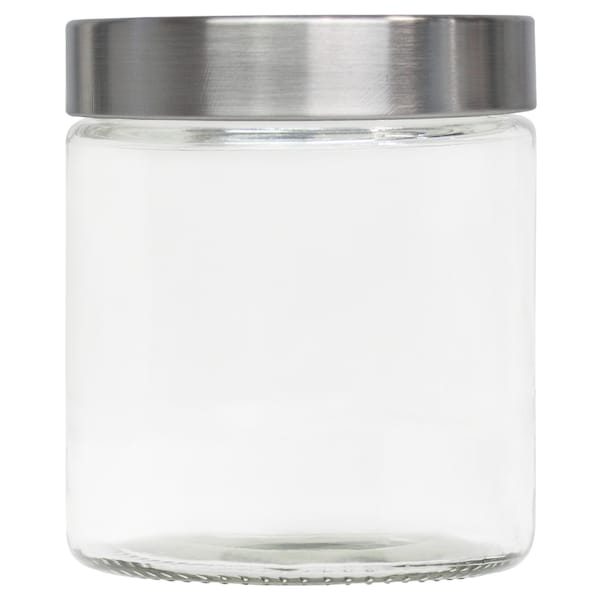 Blue Donuts Blue Donuts Glass Kitchen Storage Jar With Silver Screw Lid 700 ML - BD3931176