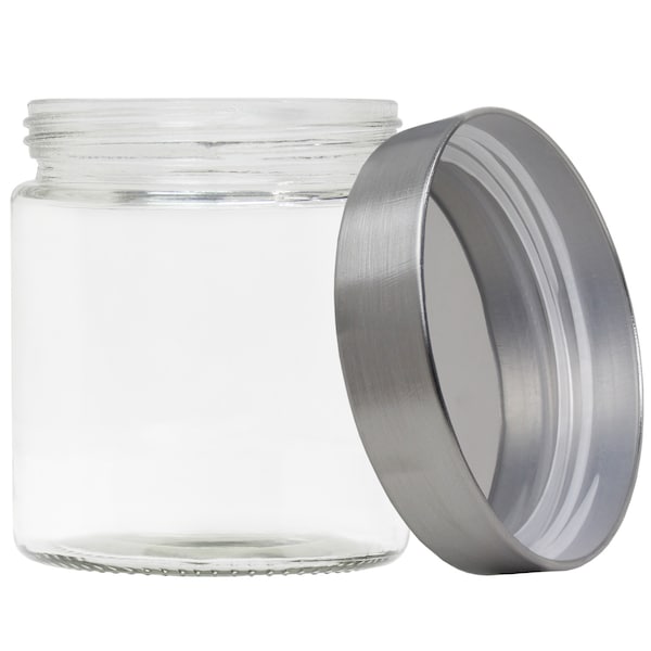 Blue Donuts Blue Donuts Glass Kitchen Storage Jar With Silver Screw Lid 700 ML - BD3931176