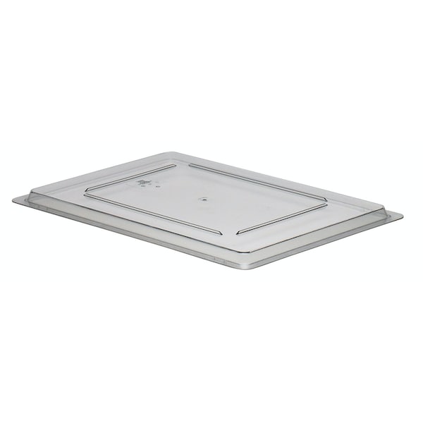 Cambro Camwear 18"x26" Flat Clear Polycarbonate Food Storage Box Lid - 1826CCW135