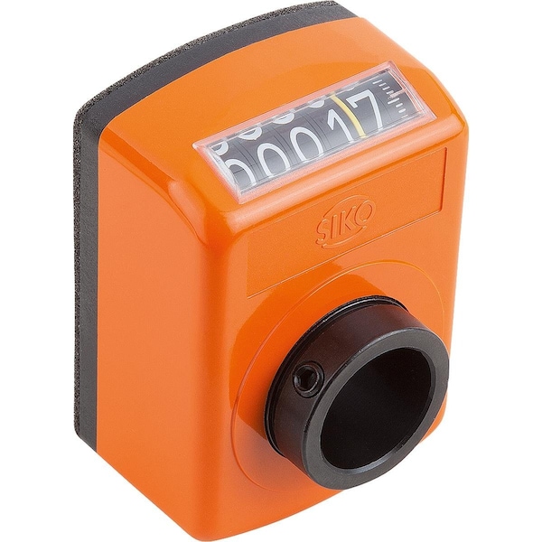 Indicador de posición digital Kipp, Poliamida Naranja Ral2004, Comp: Acero, Programado Au=0001, 0, P=1 - K0410.01001121.