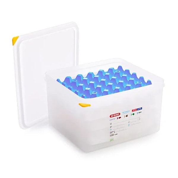 Araven GN 2/3 Airtight Container with 4 Egg Trays, 6PK - 70378