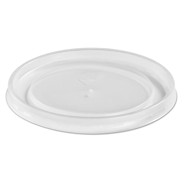 Chinet Plastic High Heat Vented Lid, Fits 16-32 oz, White, PK500 - 89112