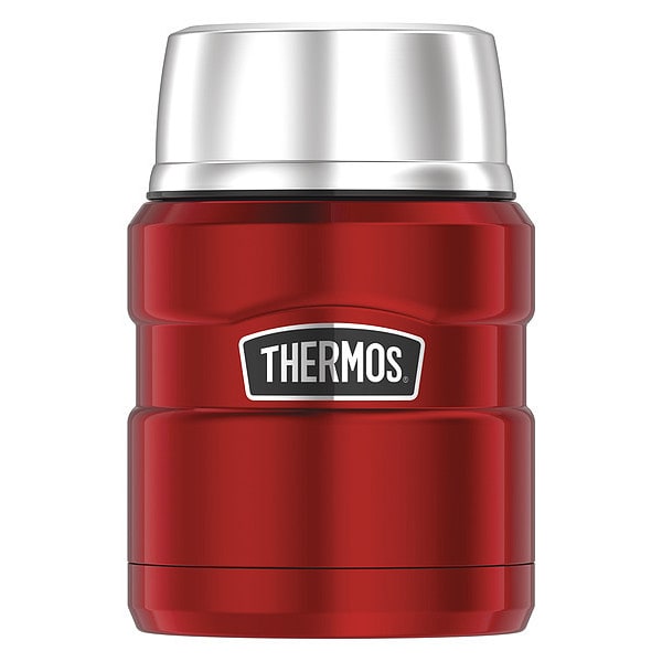 Thermos Stainless Steel Food Jar w/Folding Spoon, 16 oz., Cranberry - SK3000CRTRI4