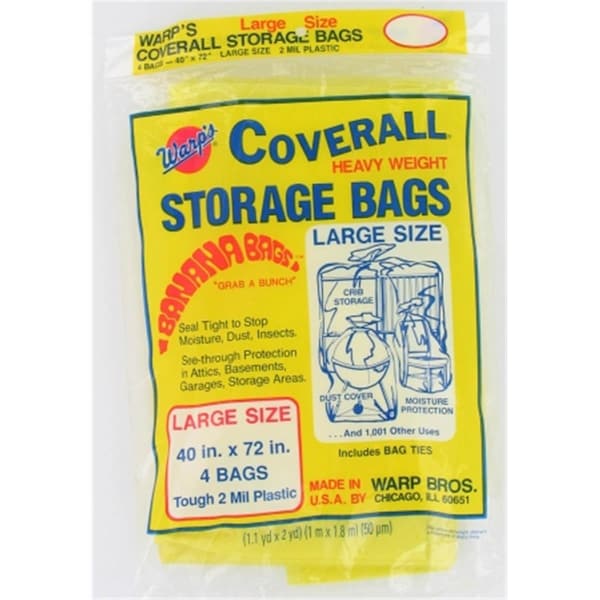 Warp Brothers 4 Count 40 in. X 72 in. Banana Bags Storage Bags - WA310806