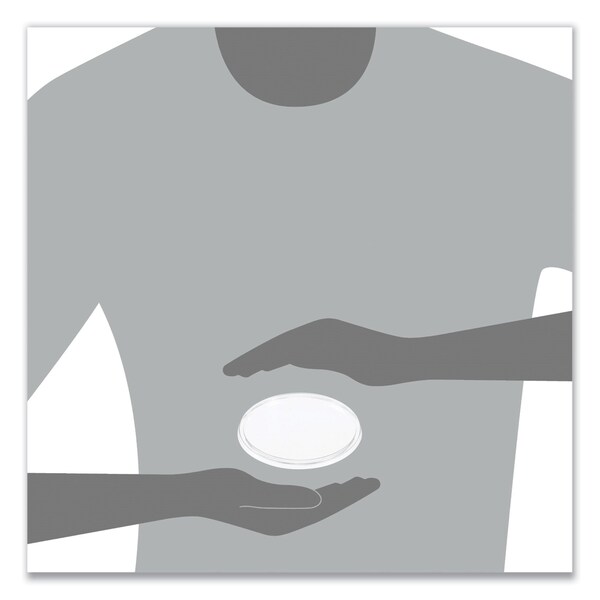 Dart Plastic Lids for Foam Cups, Bowls and Containers, Flat, Not Vented, Fits 6-32 oz, Clear, 1000PK - 20CLR
