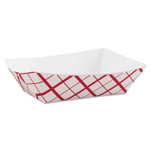 Sct Paper Food Baskets, 3lb, Red/White, PK500 - SCH 0425