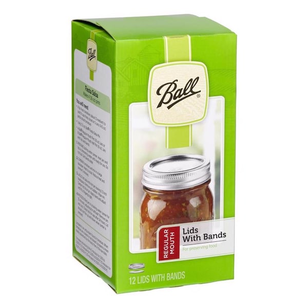 Ball Ball Regular Mouth Canning Lids and Bands 12 pk - 1440030060