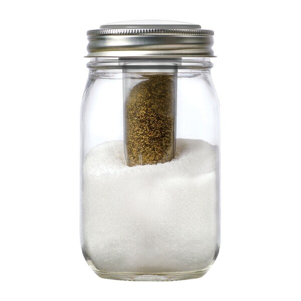 Jarware Jarware Regular Mouth Decorative Jar Lid Salt and Pepper 1 pk - 82627