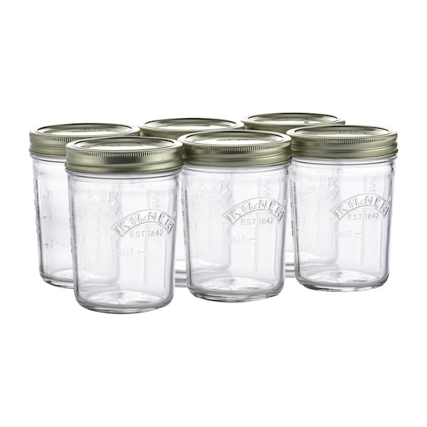 Kilner Kilner Wide Mouth Canning Jar 12 oz 6 pk - 0025.043U