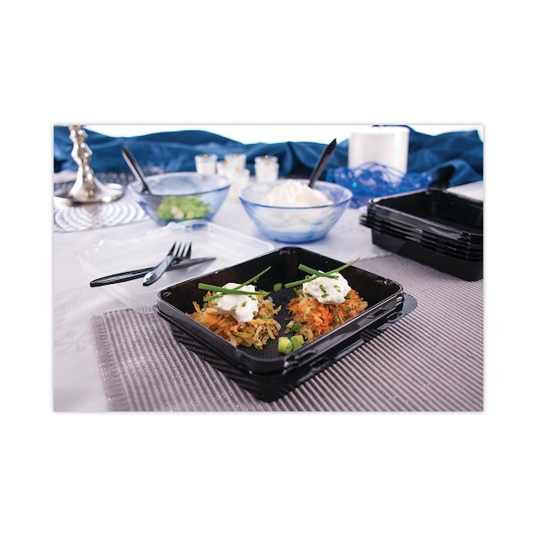 Dart Specialty Containers, Black/Clear, 18oz, 6.22w x 5.91d x 2.09h, PK200 - 851611-PS94
