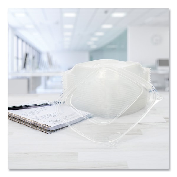 Dart PresentaBowls Pro Clear Square Bowl Lids, Large Vented Square, 8.5 x 8.5 x 1, Clear, PK252, 252PK - PP2464BDL