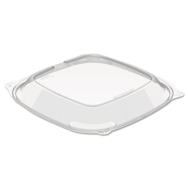 Dart PresentaBowls Pro Clear Square Bowl Lids, Large Vented Square, 8.5 x 8.5 x 1, Clear, PK252, 252PK - PP2464BDL