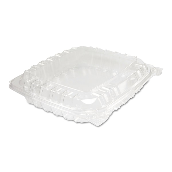 Dart ClearSeal Plastic Hinged Container, 8-5/16 x 8-5/16 x 2, Clear, PK250 - C89PST1