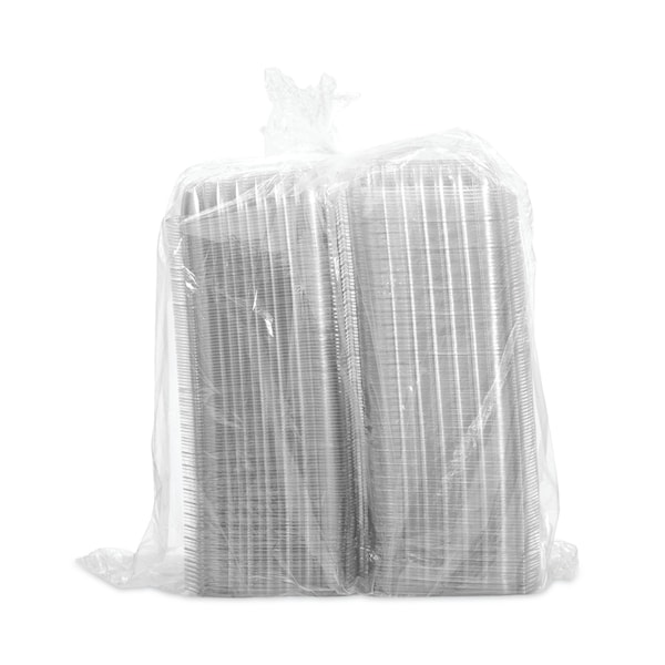 Dart ClearSeal Plastic Hinged Container, 8-5/16 x 8-5/16 x 2, Clear, PK250 - C89PST1
