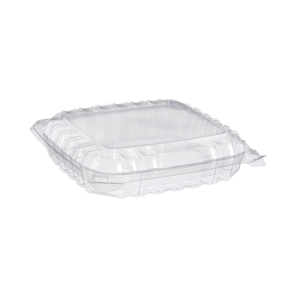Dart ClearSeal Plastic Hinged Container, 8-5/16 x 8-5/16 x 2, Clear, PK250 - C89PST1