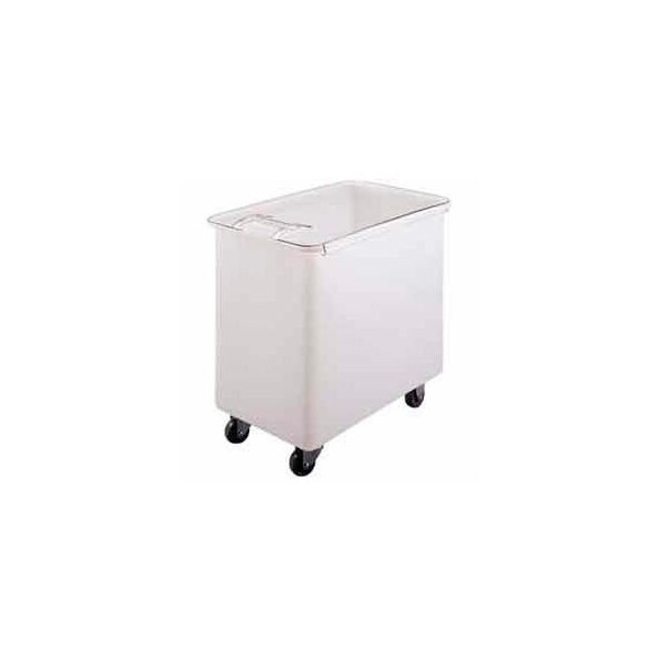 Cambro Mfg Cambro IB44148- Mobile Ingredient Bin w/Lid, Polyethlene, 43 Gal., White - IB44148