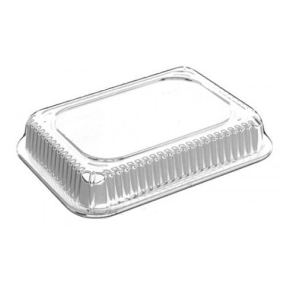 Kitchen Queen LD-23 PE 1 lbs Oblong Clear Dome Lid, 1000PK - KI3350812