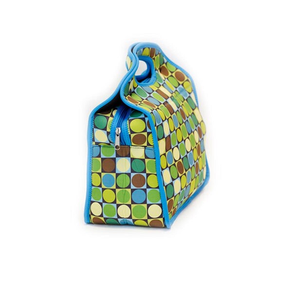 Zees Creations Zees Creations Neoprene Lunch Tote - Circles & Squares - NP704