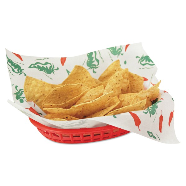 Bagcraft Grease-Resistant Paper Wraps and Liners, 12 x 12, Southwest Pattern, 5000PK - 300365