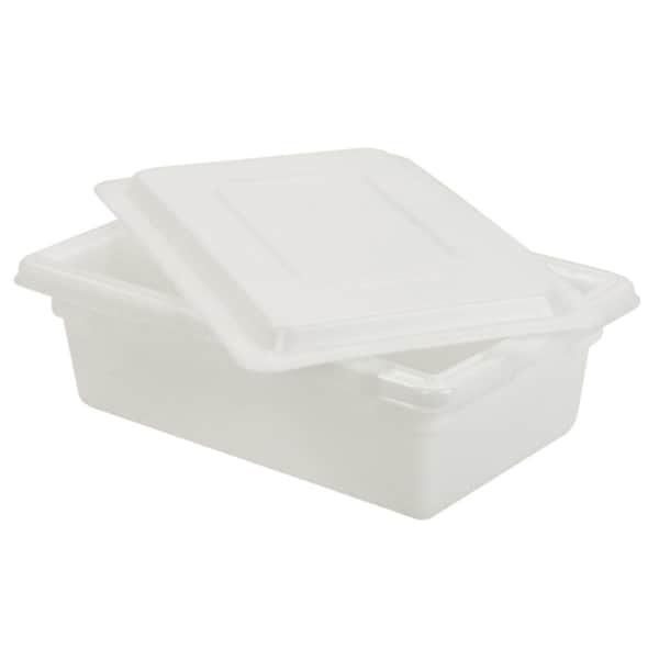 Razoredge 3.5 Gallon Food & Tote Box- 6 Inch - White - RA3040134