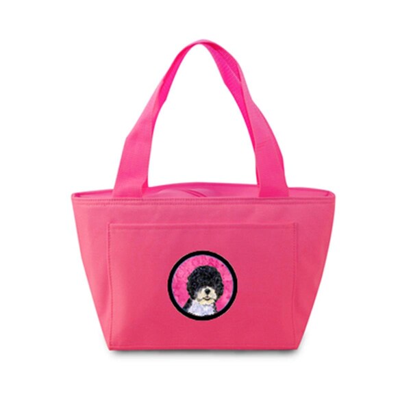 Carolines Treasures Pink Portuguese Water Dog Zippered Insulated School Washable And Stylish Lunch Bag Cooler - SS4766-PK-8808