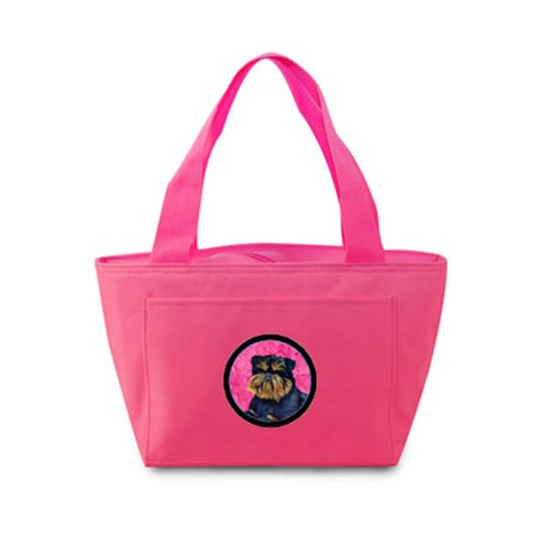 Carolines Treasures Pink Brussels Griffon Zippered Insulated School Washable And Stylish Lunch Bag Cooler - LH9388PK-8808