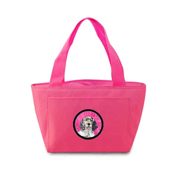 Carolines Treasures Pink English Setter Zippered Insulated School Washable And Stylish Lunch Bag Cooler - LH9367PK-8808