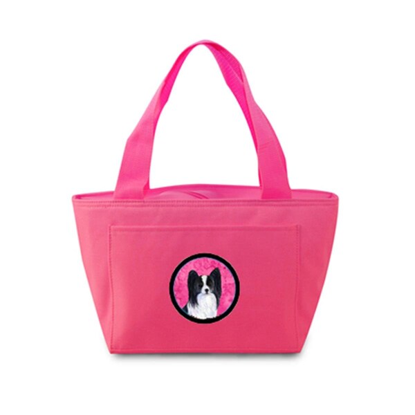 Carolines Treasures Pink Papillon Zippered Insulated School Washable And Stylish Lunch Bag Cooler - SS4781-PK-8808