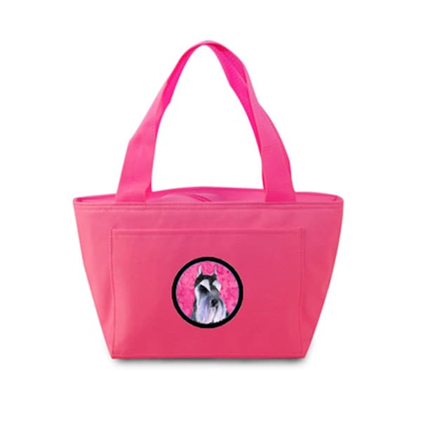 Carolines Treasures Pink Schnauzer Zippered Insulated School Washable And Stylish Lunch Bag Cooler - SS4753-PK-8808