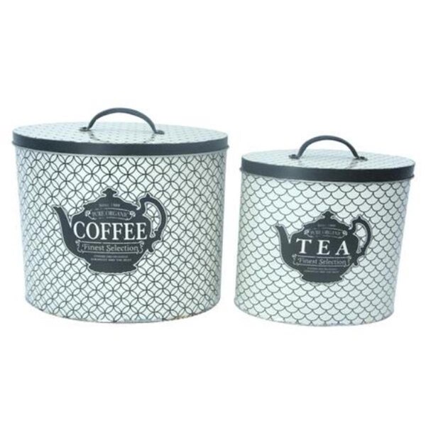 Seatsolutions Condiment-Themed Round Storage Tin - Set of 2 - SE3560978