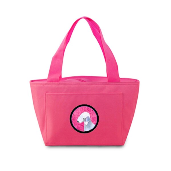 Carolines Treasures Pink Bedlington Terrier Zippered Insulated School Washable And Stylish Lunch Bag Cooler - SS4759-PK-8808