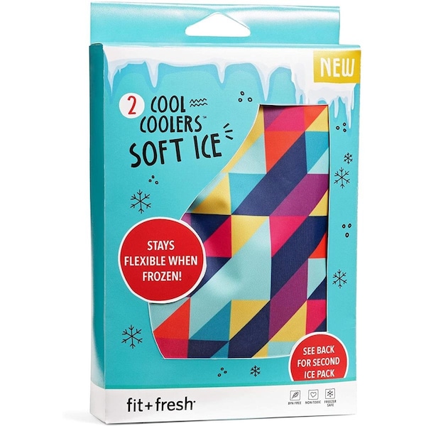 Medport Fit & Fresh Multi Color Soft Cool Flexible Ice Packs - Set of 2 - ME382558