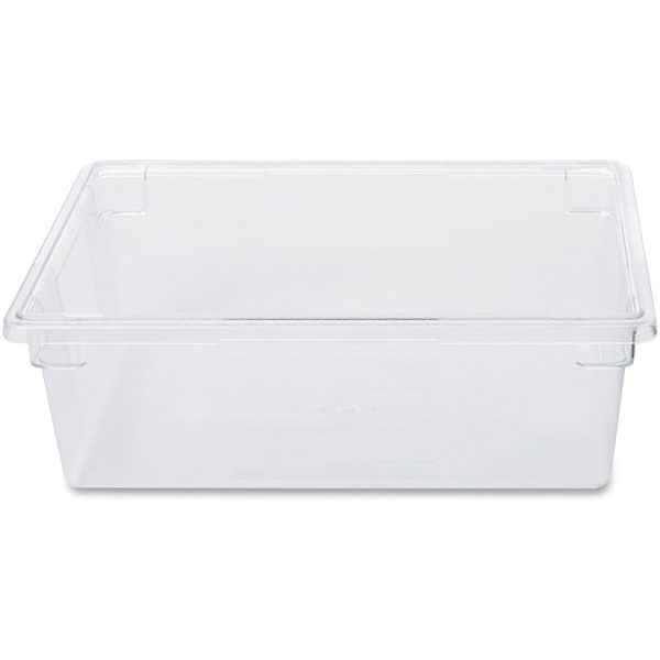Rubbermaid Commercial Food Box, Plastic, 12-1/2 Gal Cap, 26"x18"x9", Clear - RCP3300CLE
