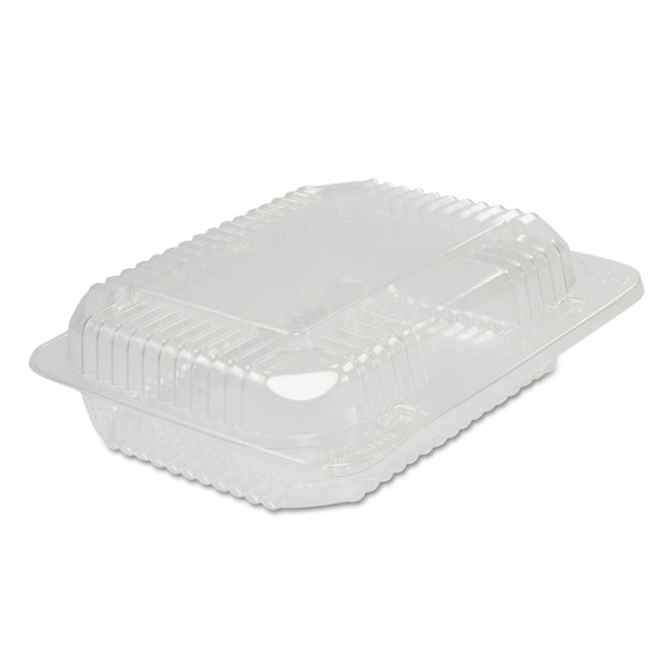 Dart StayLock Clear Hinged Lid Containers, 6 x 7 x 2.1, Clear, 250PK - C26UT1