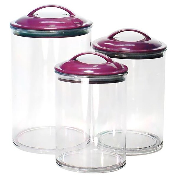 Reston Lloyd Reston Lloyd 11152 6pc Acrylic Canister Set  Plum - 11152